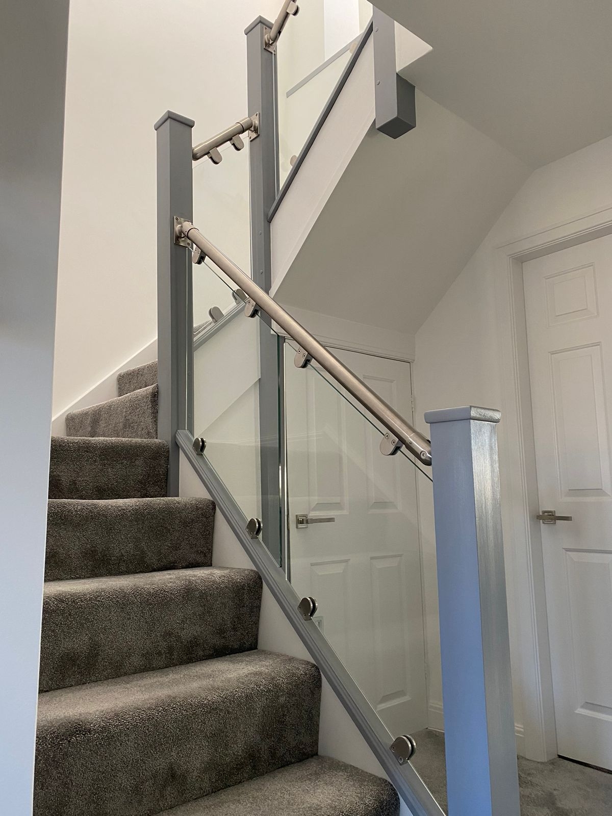 Stairfurb Clamped Glass Balustrade Kit With Stainless Steel 56 Off